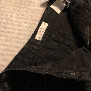 Abercrombie shorts, black, distressed